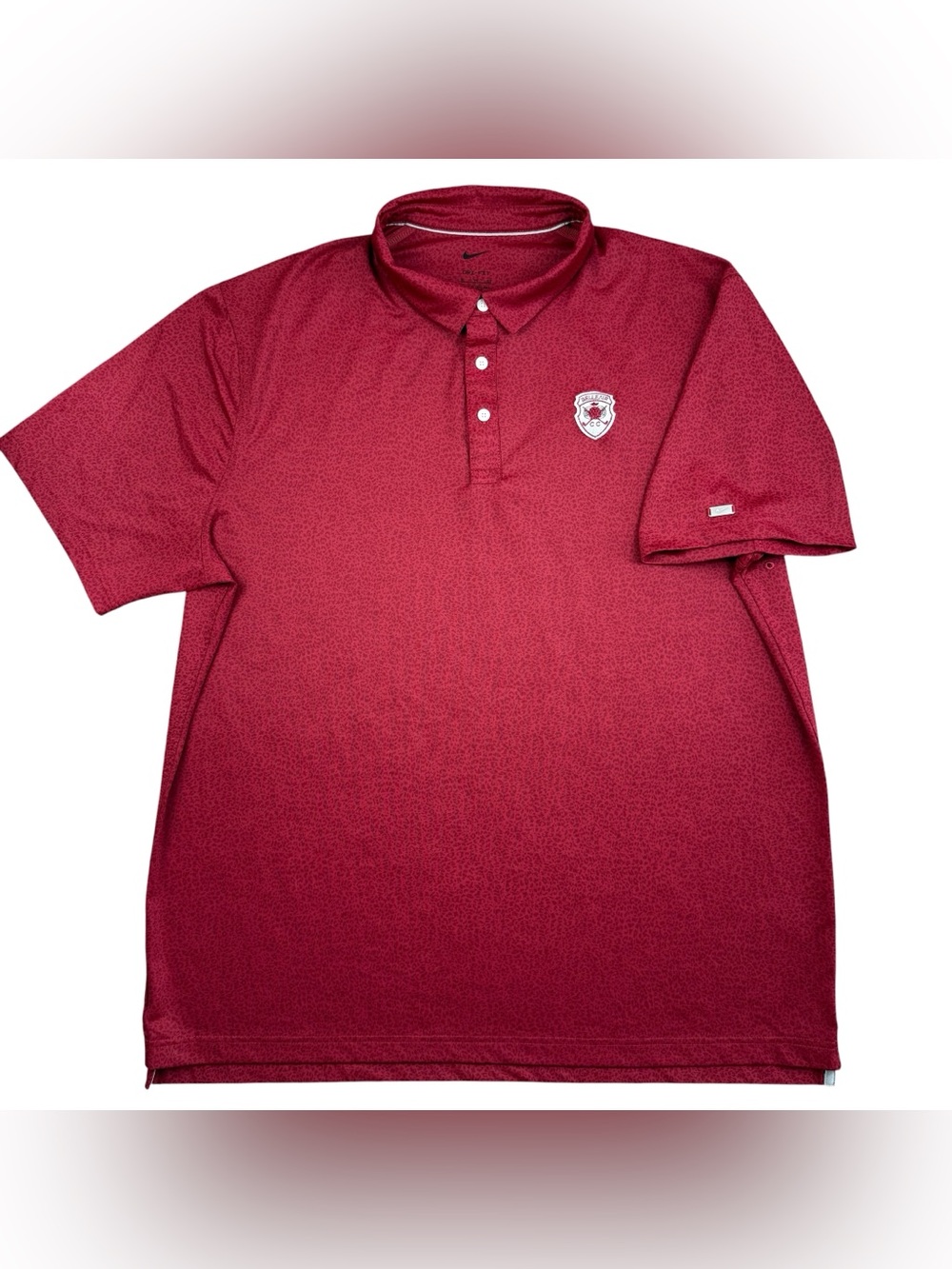 Nike Belleair Country Club Florida Golf Cool Pattern Men’s Dri-Fit Polo Shirt XL